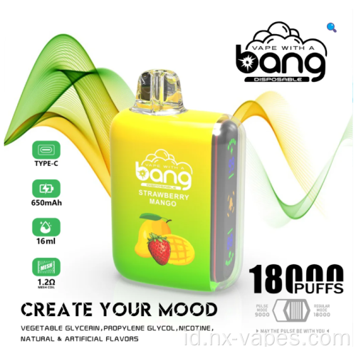 Bang Vape 18000 Puffs LED display